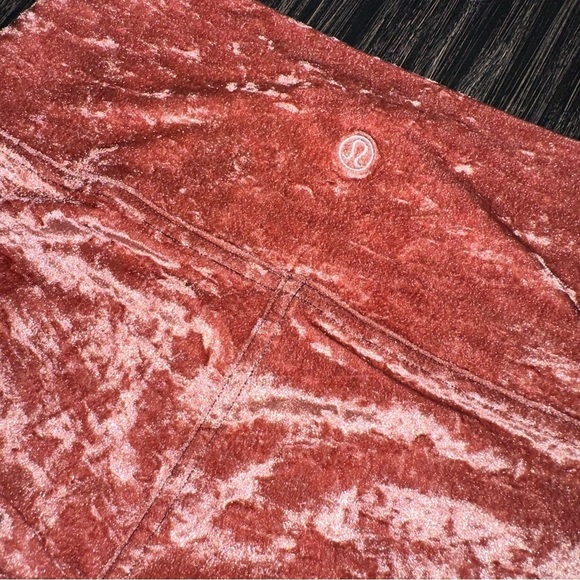Lululemon Wunder Lounge High-Rise Tight 28" *Crushed Velvet in Soft Cranberry, 4 - Picture 7 of 13